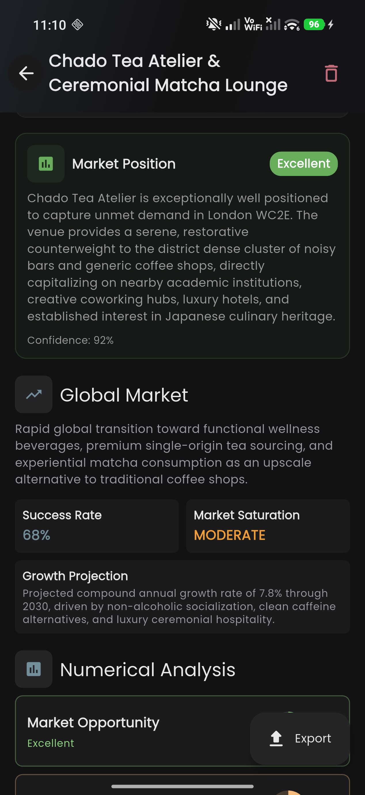 ZoneProbe analysis on phone