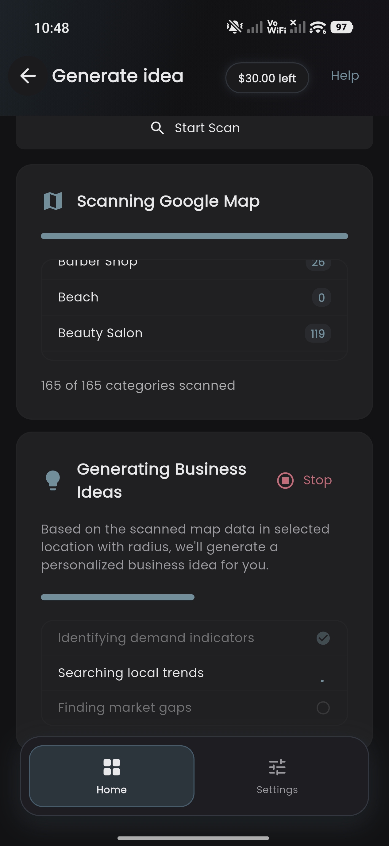 Ideagen generation in progress